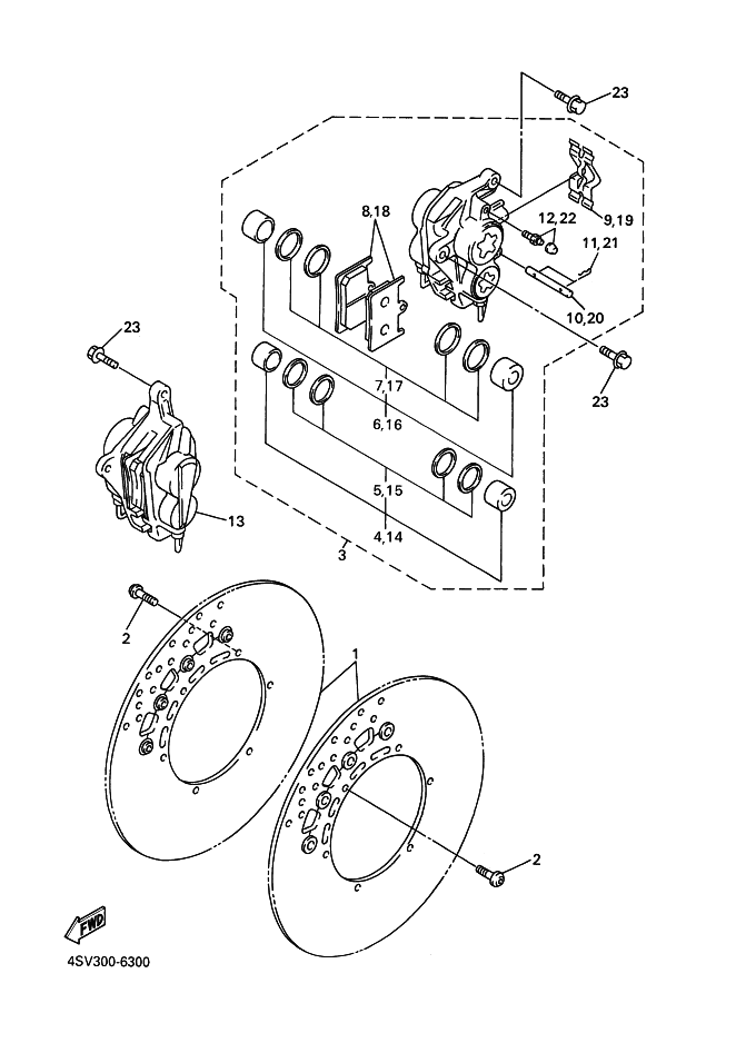 FRONT BRAKE CALIPER