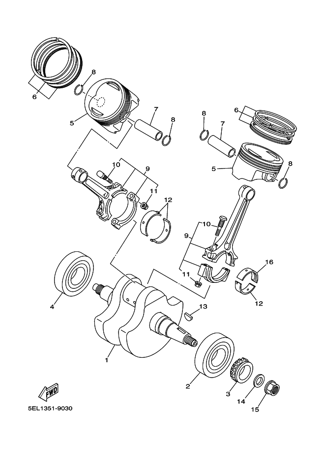 CRANKSHAFT & PISTON
