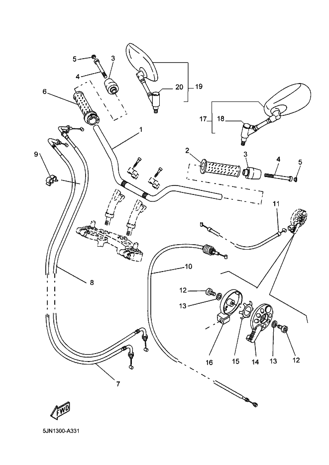 STEERING HANDLE & CABLE