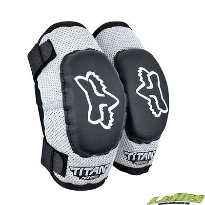 Fox Armbågsskydd Peewee Titan (4-7år) Svart/Silver