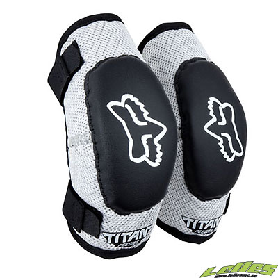 Fox Armbågsskydd Peewee Titan (6-9år) Svart/Silver