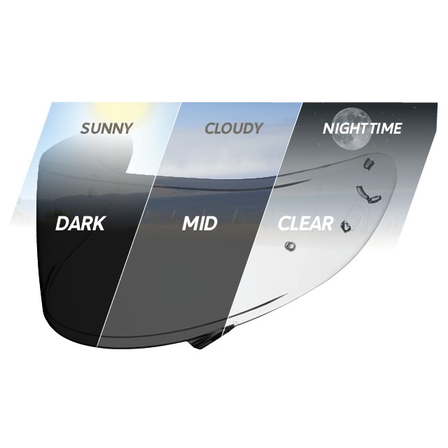 Shoei Visir CWR-1 Fotokromatisk (Pinlock förberedd)