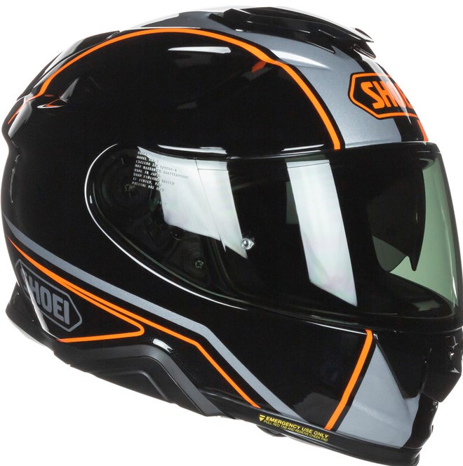 Shoei Hjälm GT-Air II Panorama TC-8 Svart/Orange/Silver bild 2