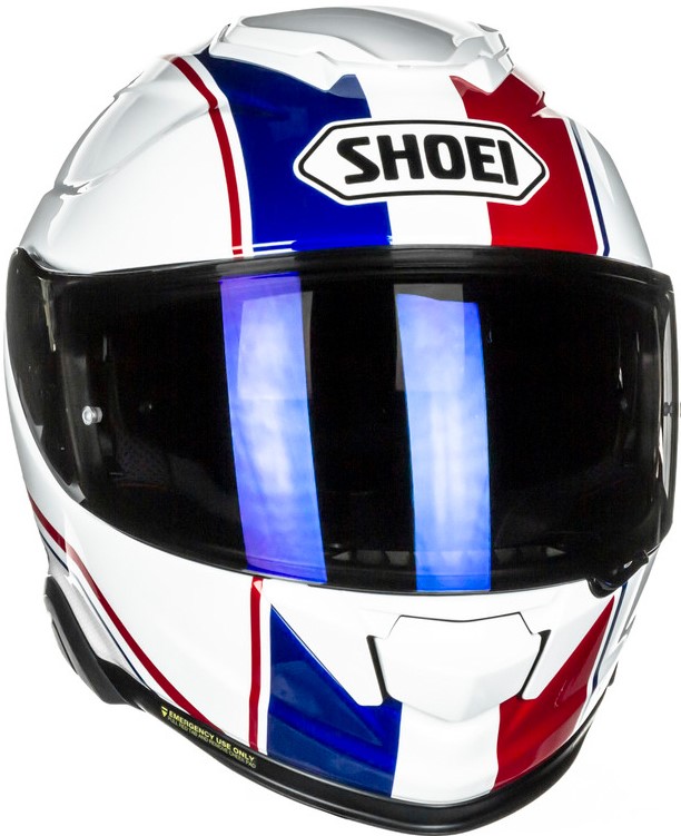 Shoei Hjälm GT-Air II Panorama TC-10 Vit/Blå/Röd bild 3