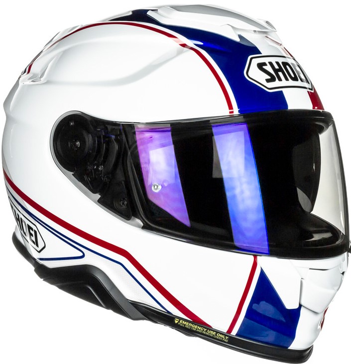 Shoei Hjälm GT-Air II Panorama TC-10 Vit/Blå/Röd bild 2