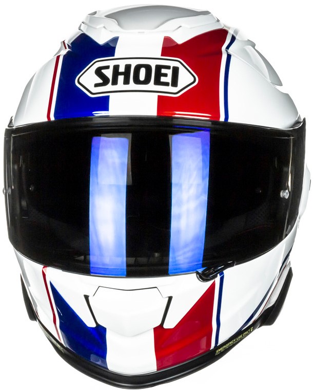 Shoei Hjälm GT-Air II Panorama TC-10 Vit/Blå/Röd bild 4