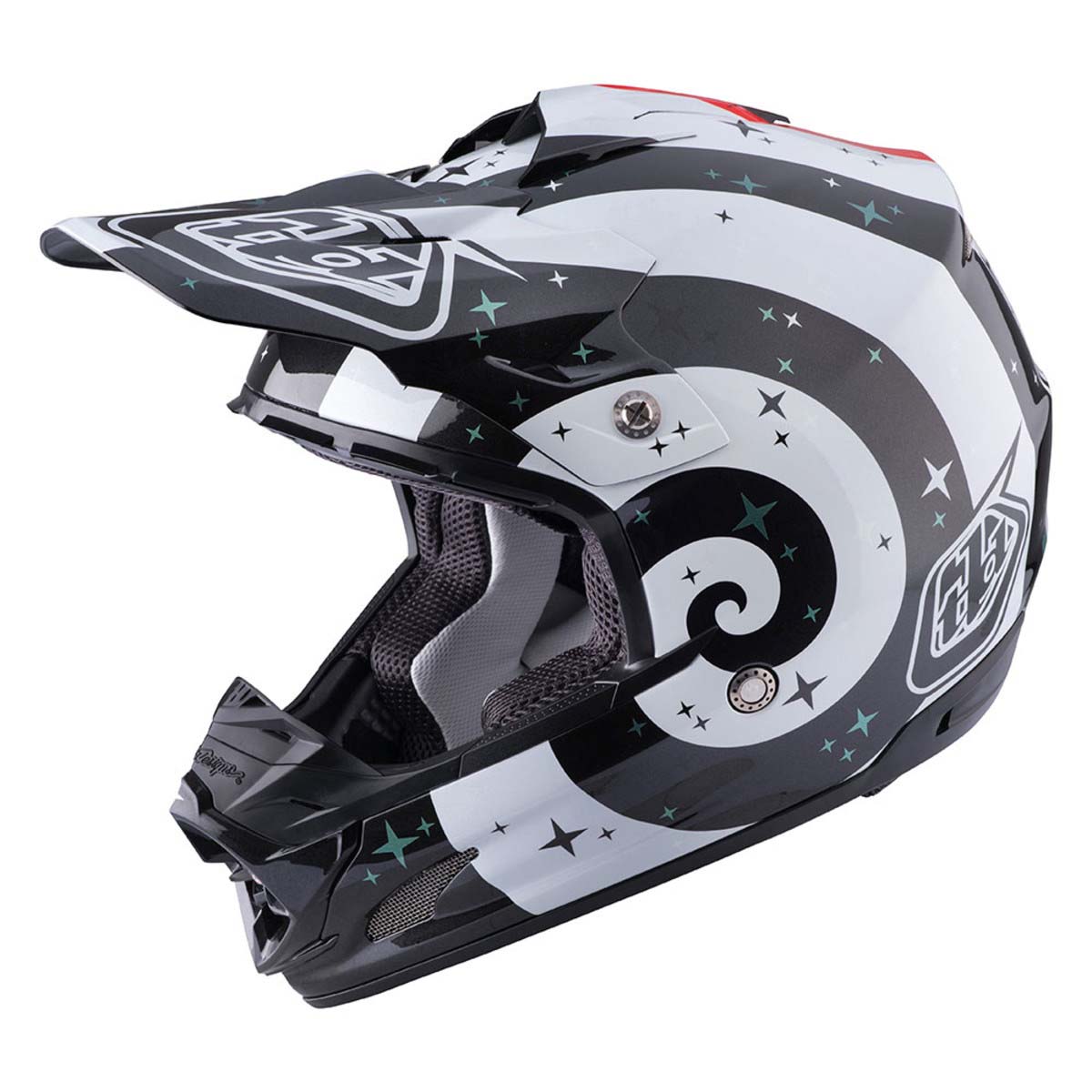 Troy Lee Crosshjälm SE3 Phantom Vit bild 9