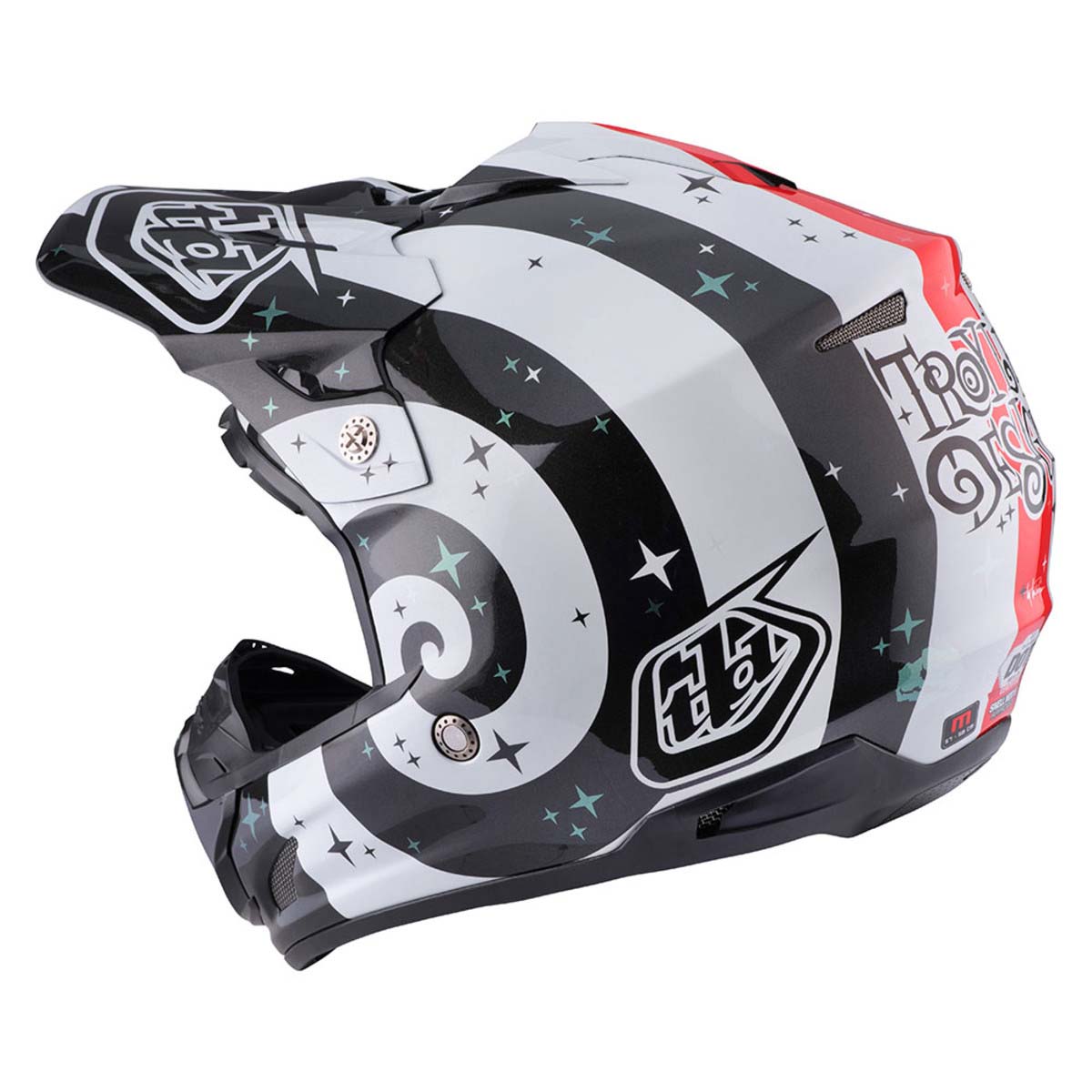 Troy Lee Crosshjälm SE3 Phantom Vit bild 2