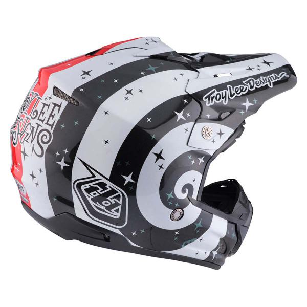 Troy Lee Crosshjälm SE3 Phantom Vit bild 4