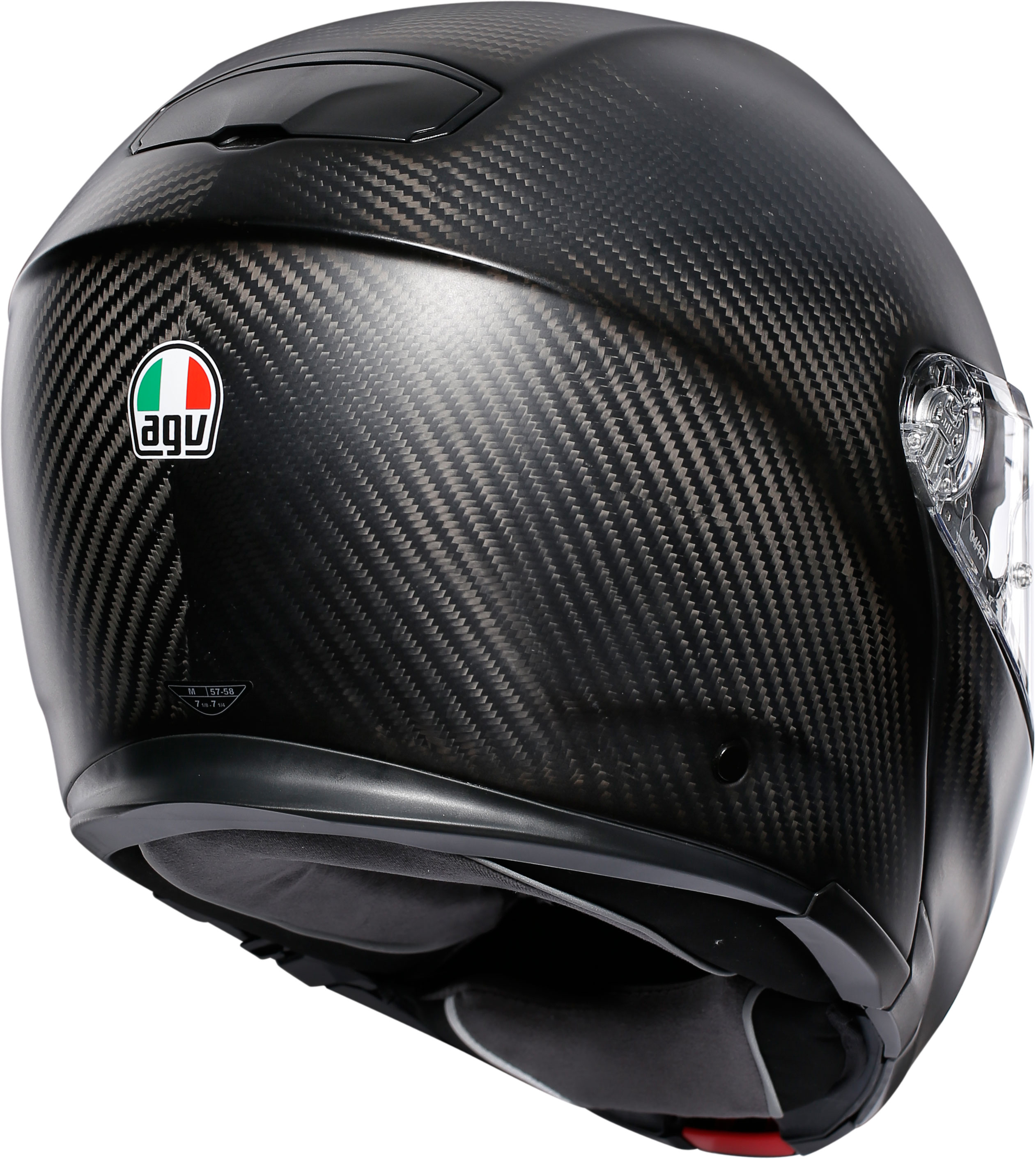 AGV Hjälm Öppningsbar Sportmodular Matt Carbon bild 3