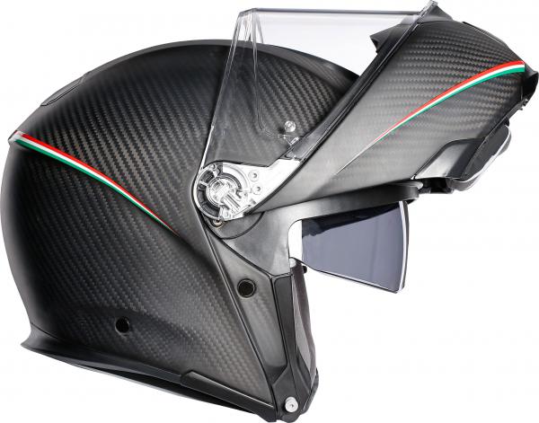AGV Hjälm Öppningsbar Sportmodular Matt Tricolore Carbon/Italy bild 6