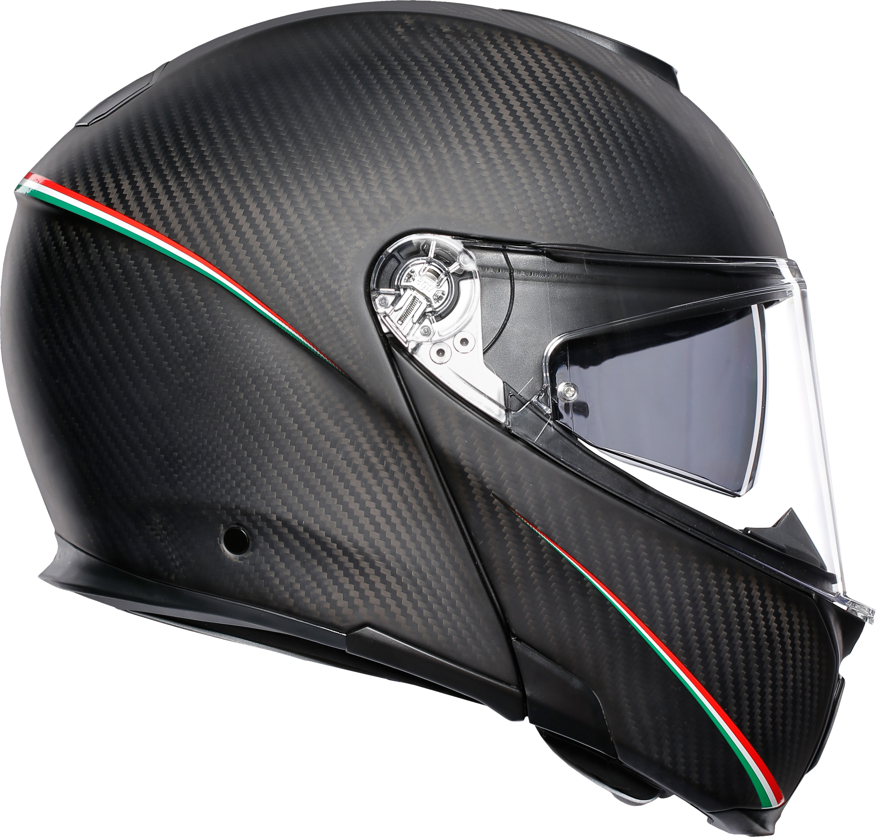AGV Hjälm Öppningsbar Sportmodular Matt Tricolore Carbon/Italy bild 3