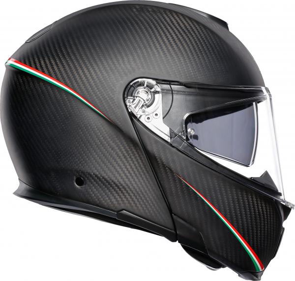 AGV Hjälm Öppningsbar Sportmodular Matt Tricolore Carbon/Italy