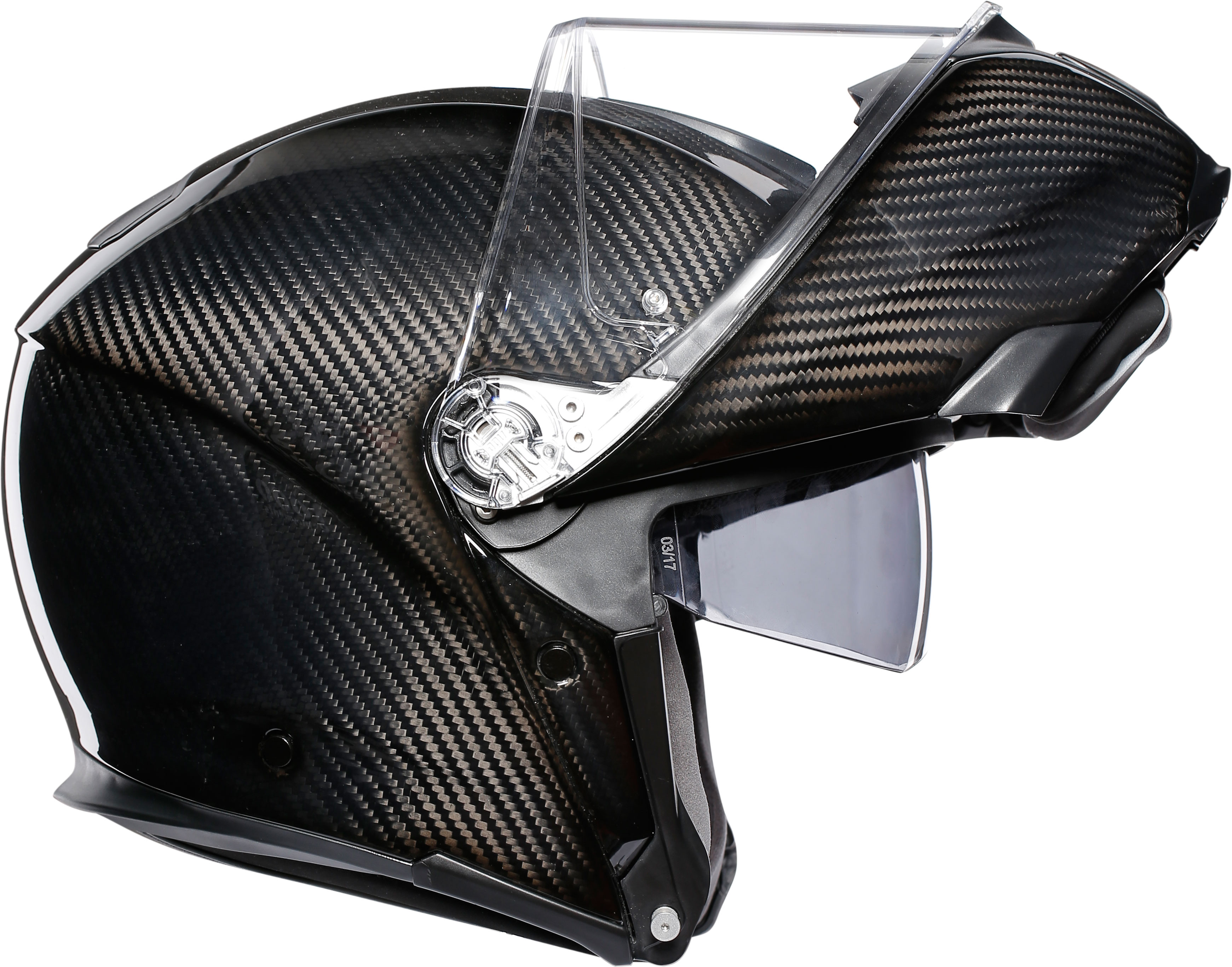 AGV Hjälm Öppningsbar Sportmodular Blank Carbon bild 7