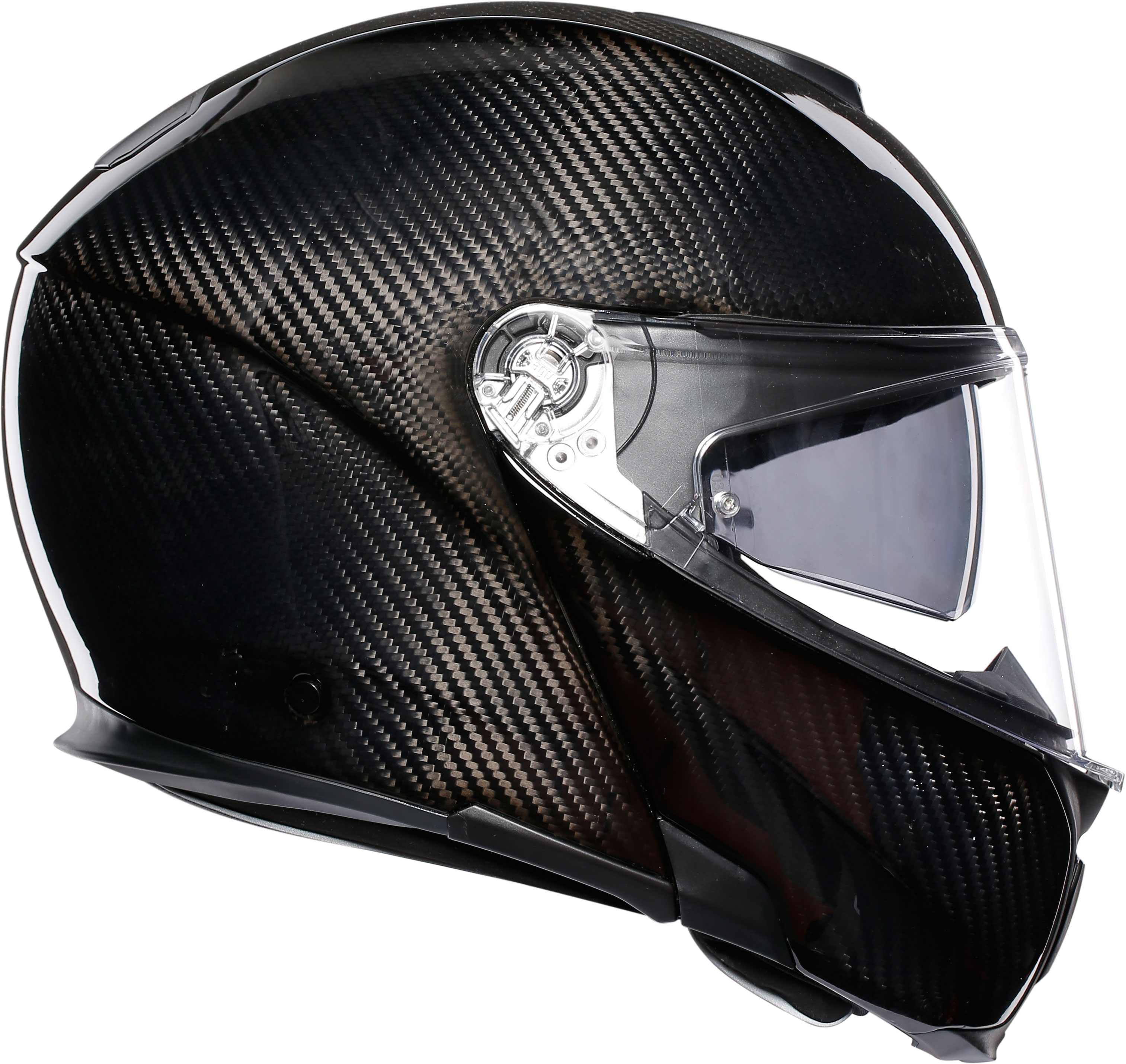 AGV Hjälm Öppningsbar Sportmodular Blank Carbon bild 9