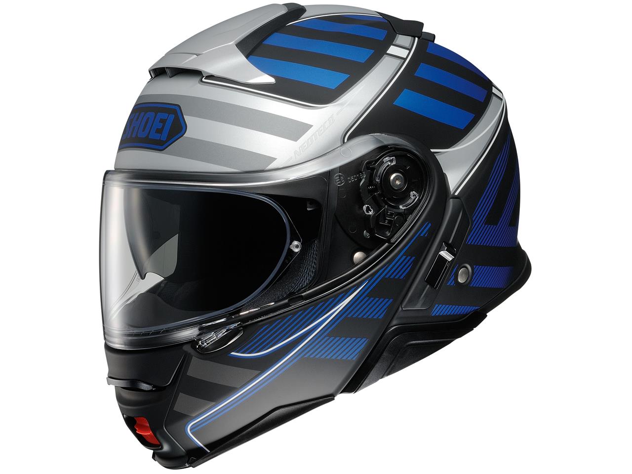 Shoei Hjälm Öppningsbar Neotec II Splicer TC-2 Blå/Silver