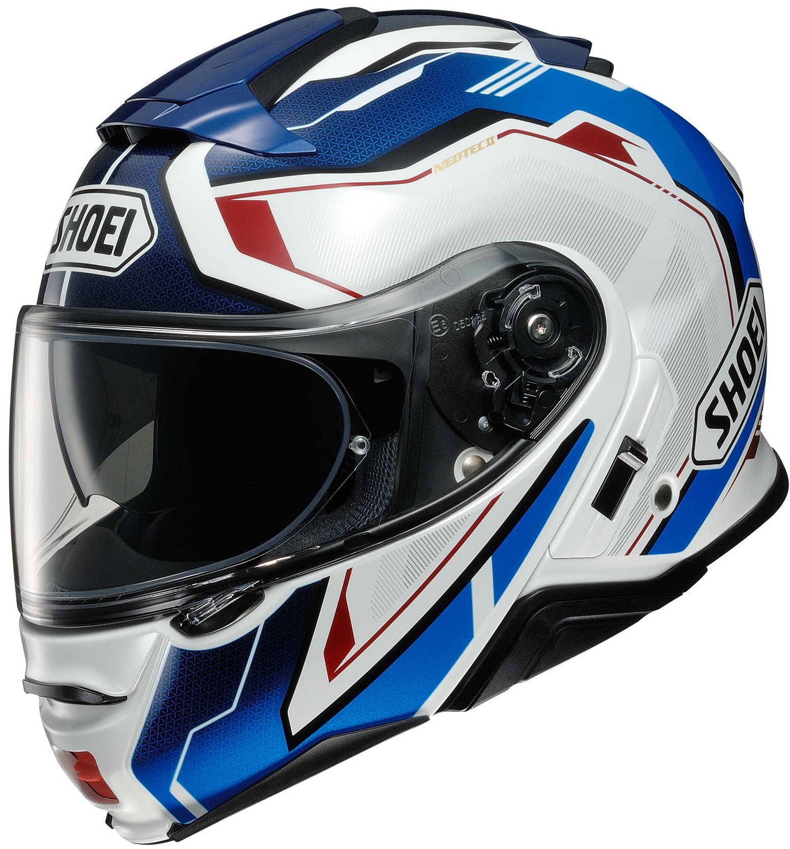 Shoei Hjälm Öppningsbar Neotec II Respect TC-10 Blå/Vit