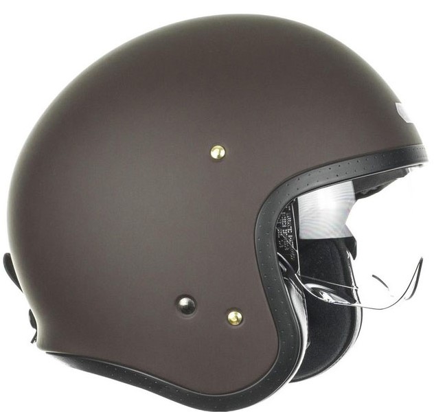 Shoei Hjälm Jet J-O Mattbrun bild 3