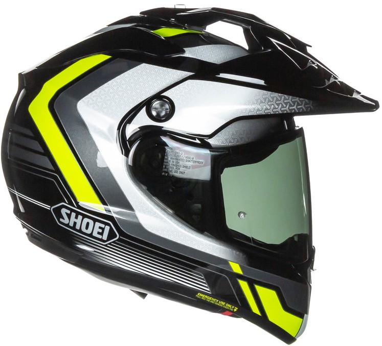 Shoei Hybridhjälm Hornet ADV Sovereign TC-3 Svart/Gul bild 2