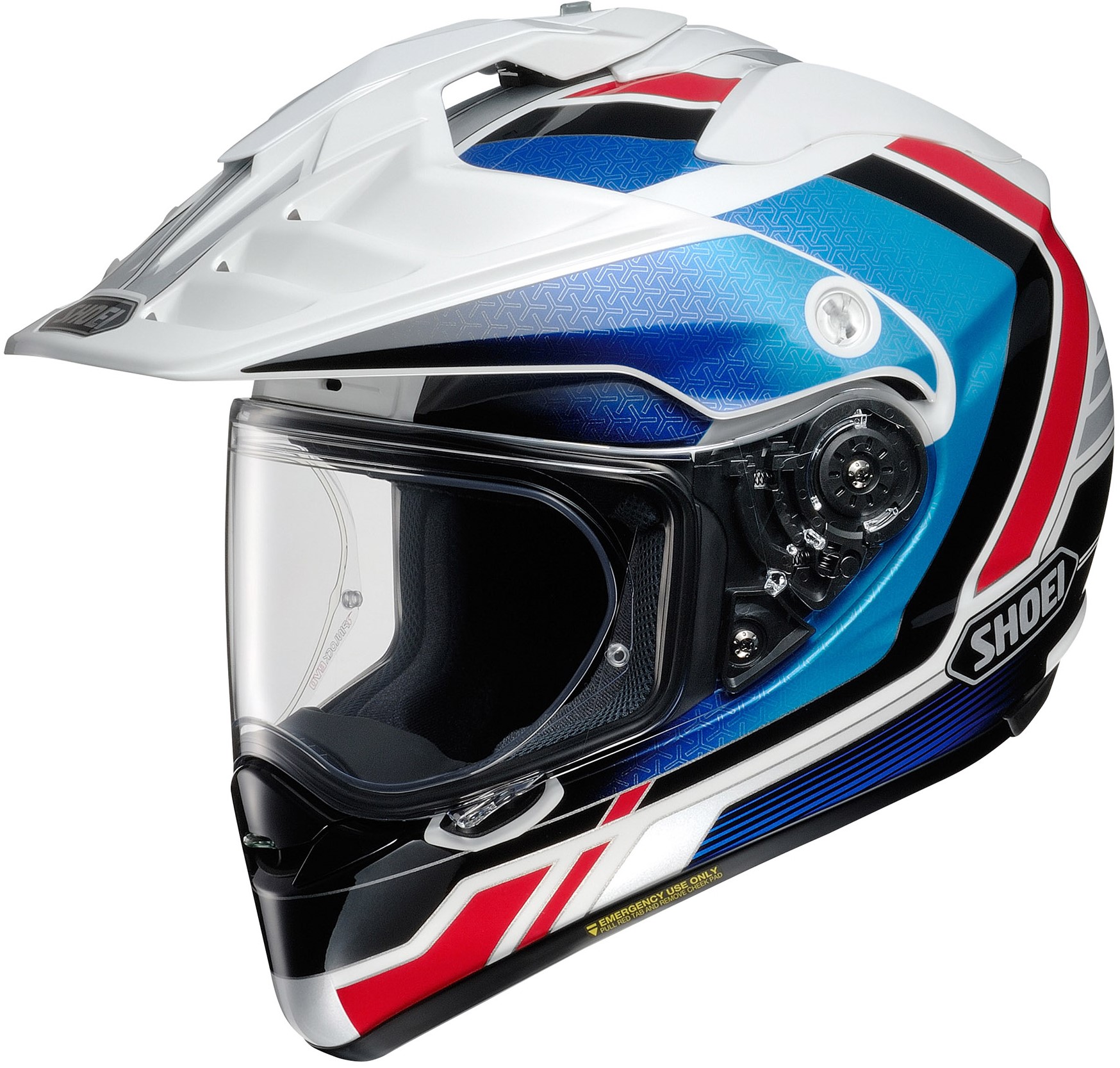 Shoei Hybridhjälm Hornet ADV Sovereign TC-10 Vit/Röd/Blå