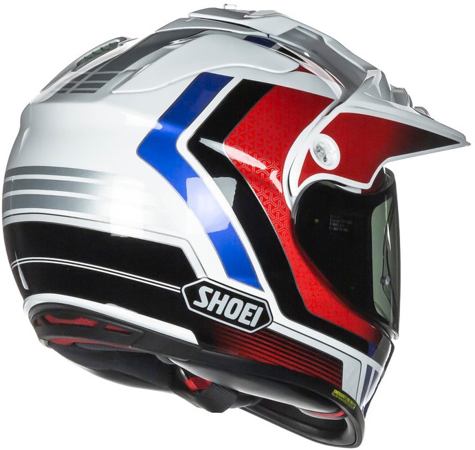 Shoei Hybridhjälm Hornet ADV Sovereign TC-10 Vit/Röd/Blå bild 4