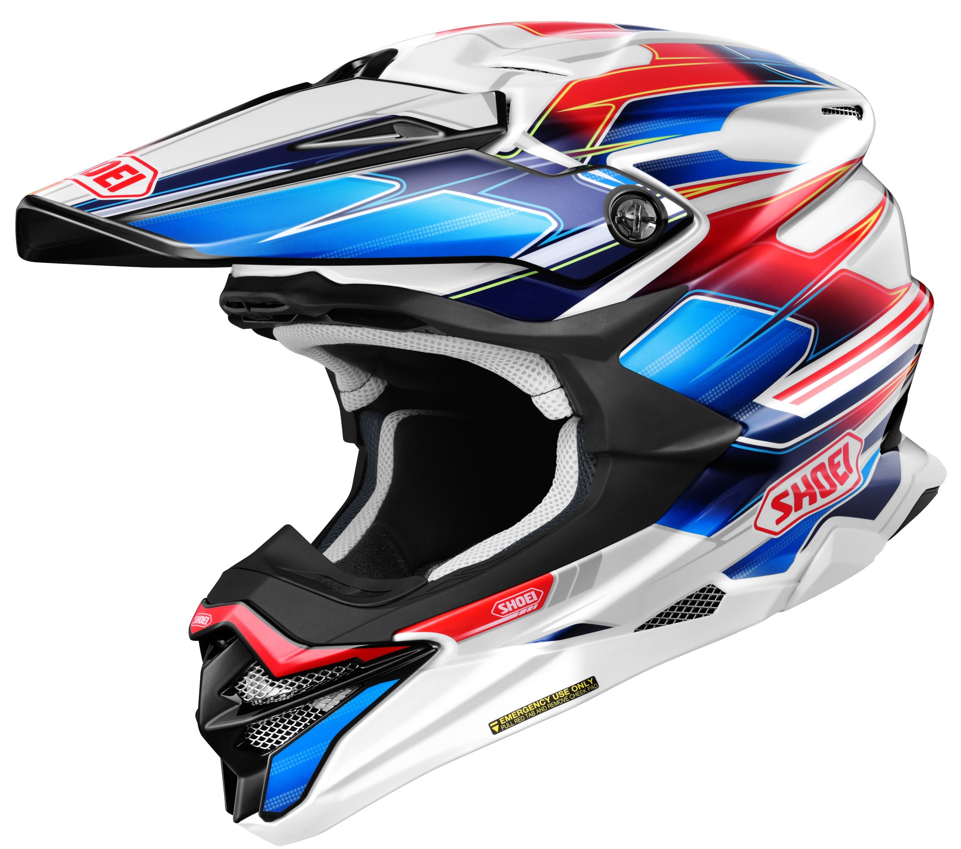 Shoei Crosshjälm VFX-WR 06 Sparkle TC-10 Tricolour