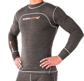 FXR Vapour 50% Merino Top-Grey