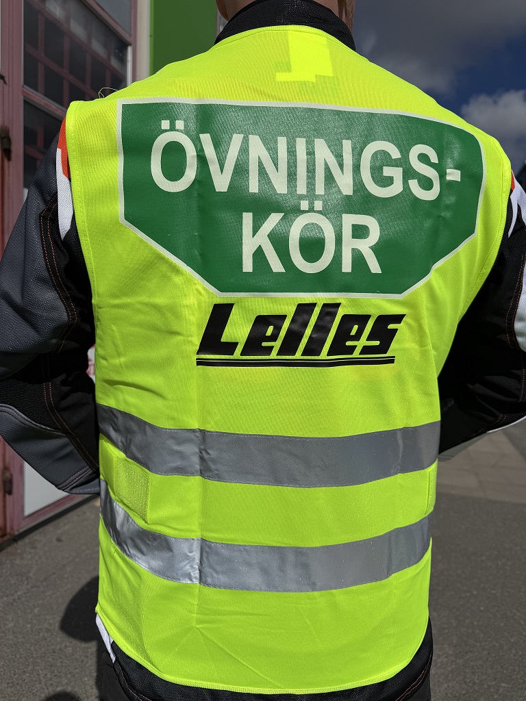 Övningskörningsväst MC Lelles