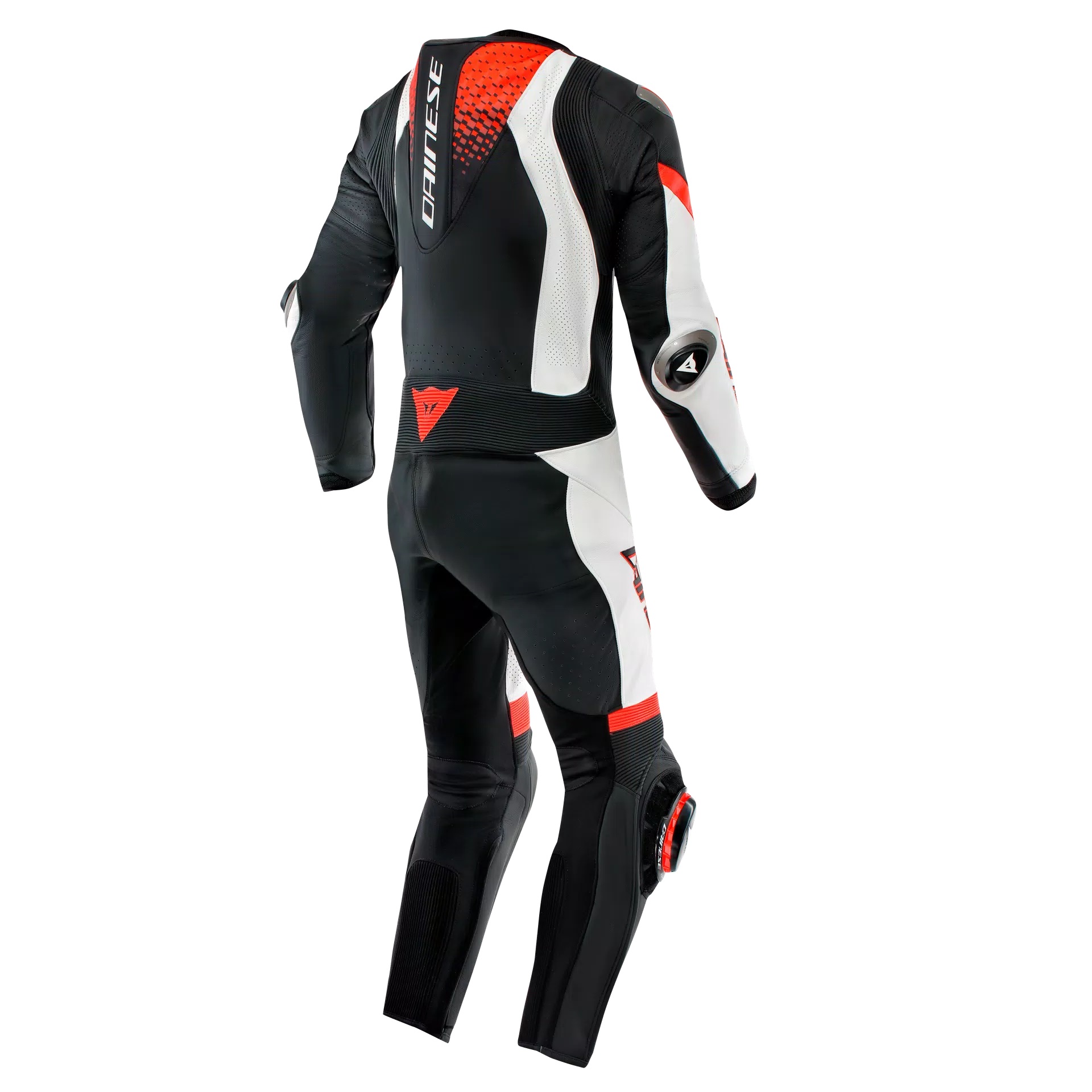Dainese Skinnställ Laguna Seca 6 Raceställ Svart/Vit/Fluoröd bild 2