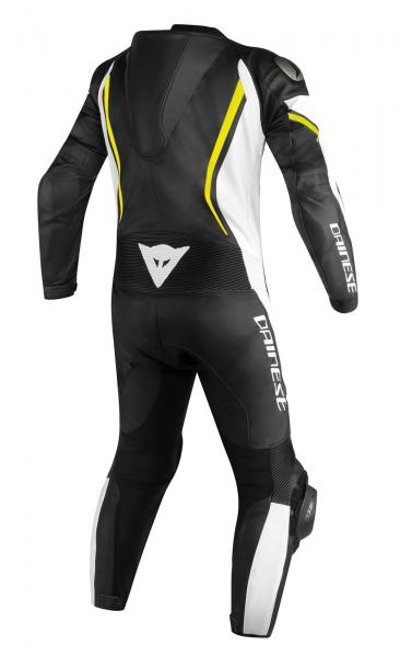 Dainese Skinnställ Assen Ventilerad Svart/Vit/Fluogul Raceställ bild 2