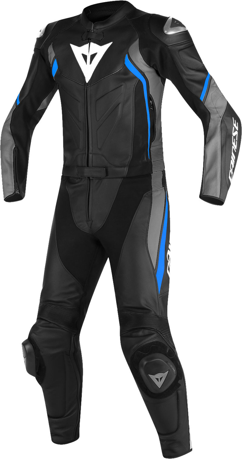 Dainese Skinnställ Avro D2 Svart/Mattgrå/Blå 2-delat 