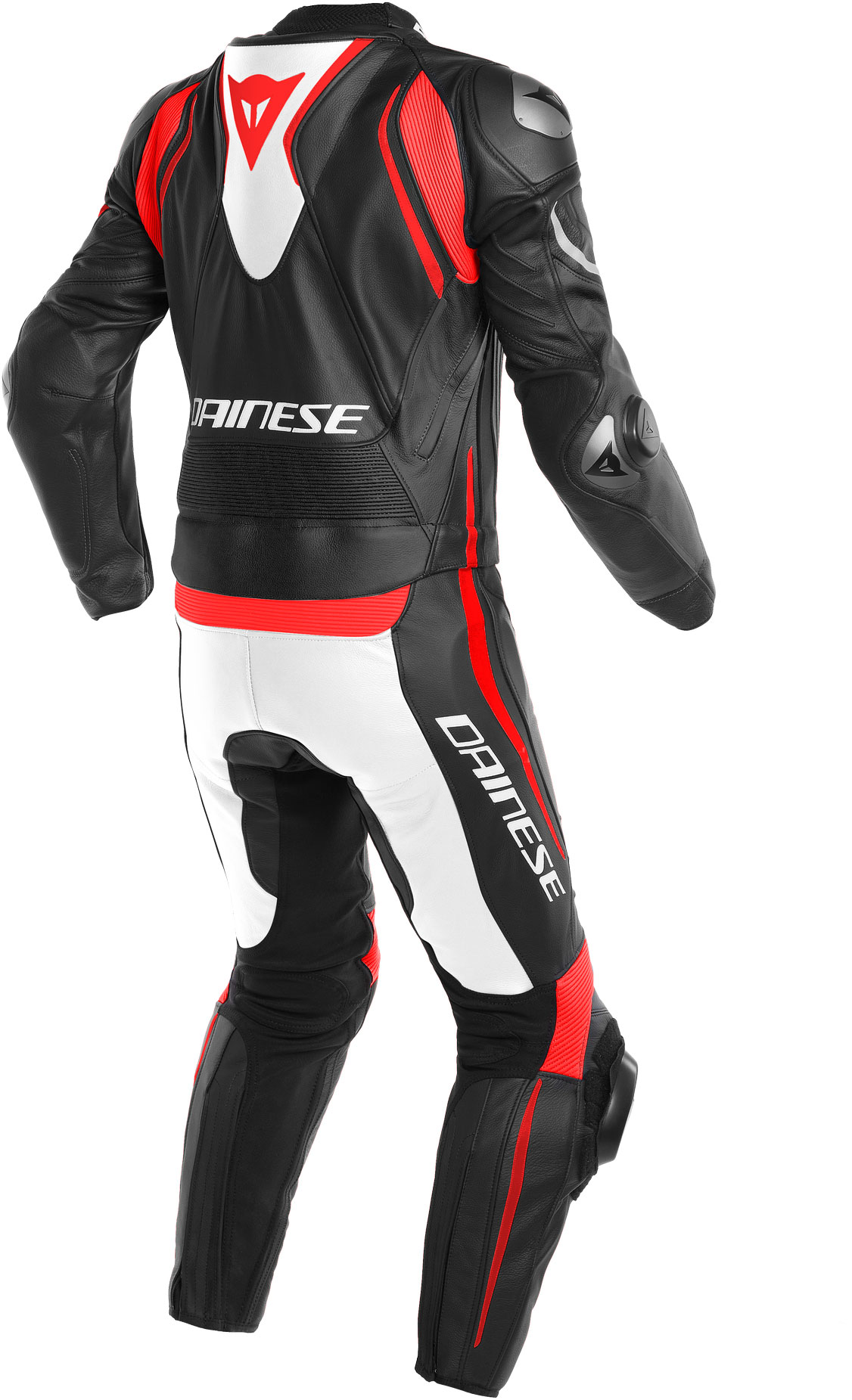 Dainese Skinnställ 2-delat Laguna Seca 4 Mattsvart/Vit/Fluoröd  bild 2