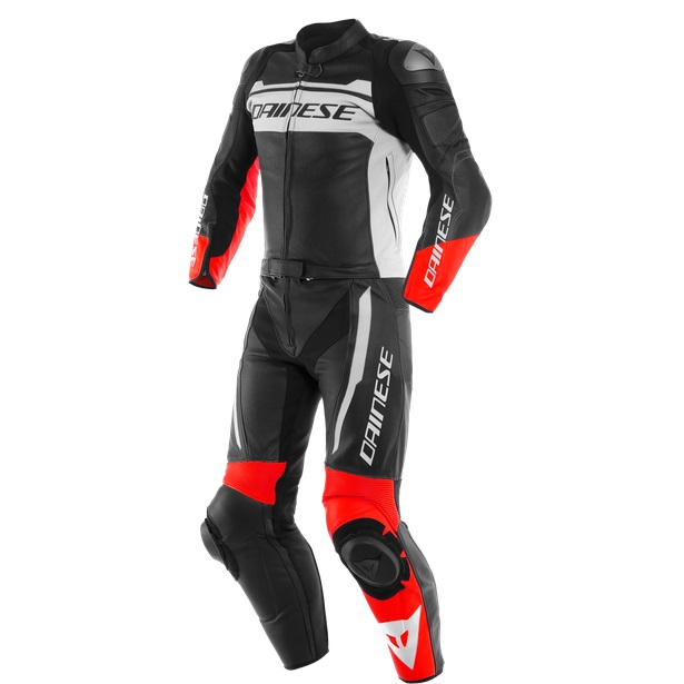 Dainese Skinnställ 2-Delat Mistel Svart/Vit/Röd