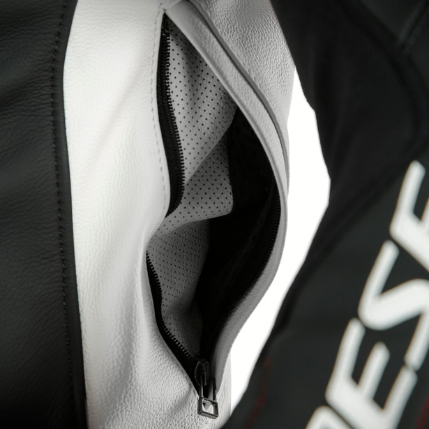 Dainese Skinnställ 2-Delat Mistel Svart/Vit/Röd bild 4