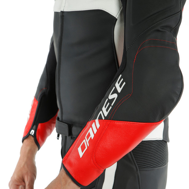 Dainese Skinnställ 2-Delat Mistel Svart/Vit/Röd bild 5