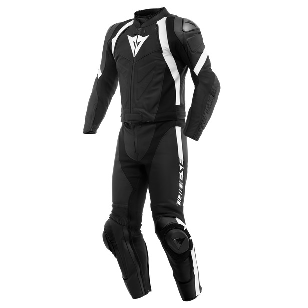 Dainese Skinnställ Avro 4 Svart/Vit 2-delat (Korta ben)