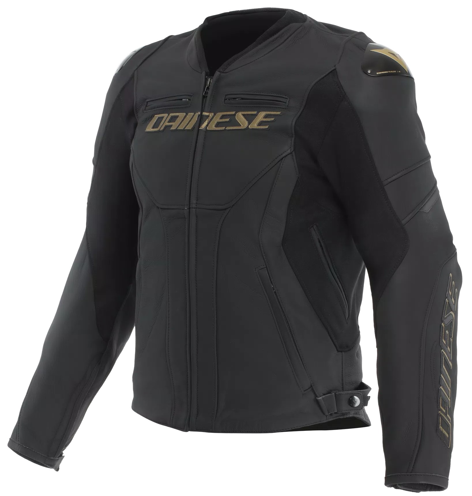 Dainese Skinnjacka Racing 5 Svart/Guld