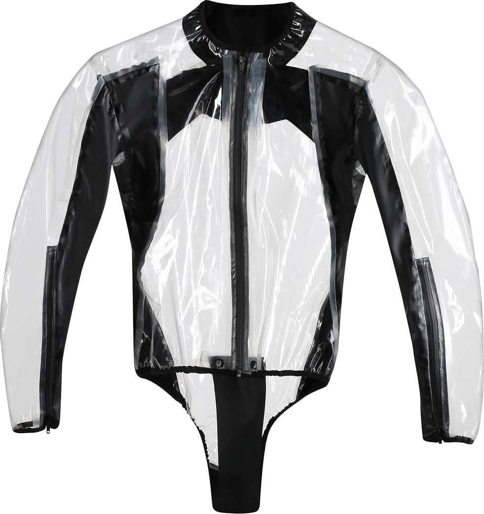 Dainese Regnjacka/Body Racing D1 Transparent/Svart