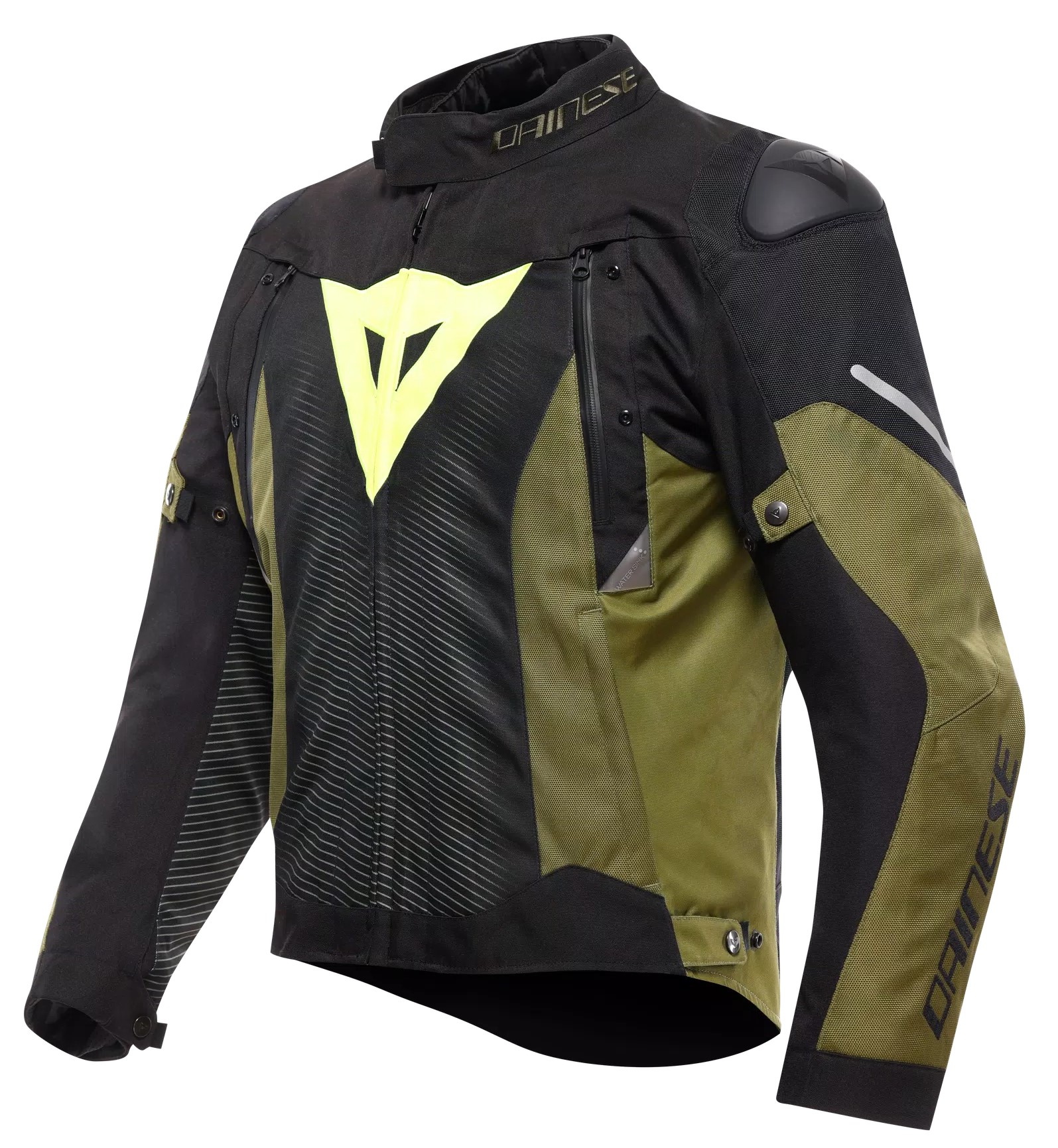 Dainese Allvädersacka Super Sprint D-Dry Svart/Grön/Fluogul