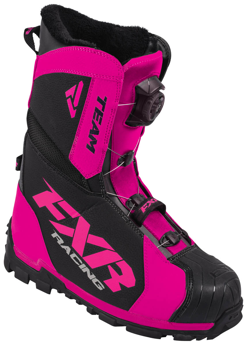 FXR Skoterstövel Team BOA® (Dam) Svart/Rosa