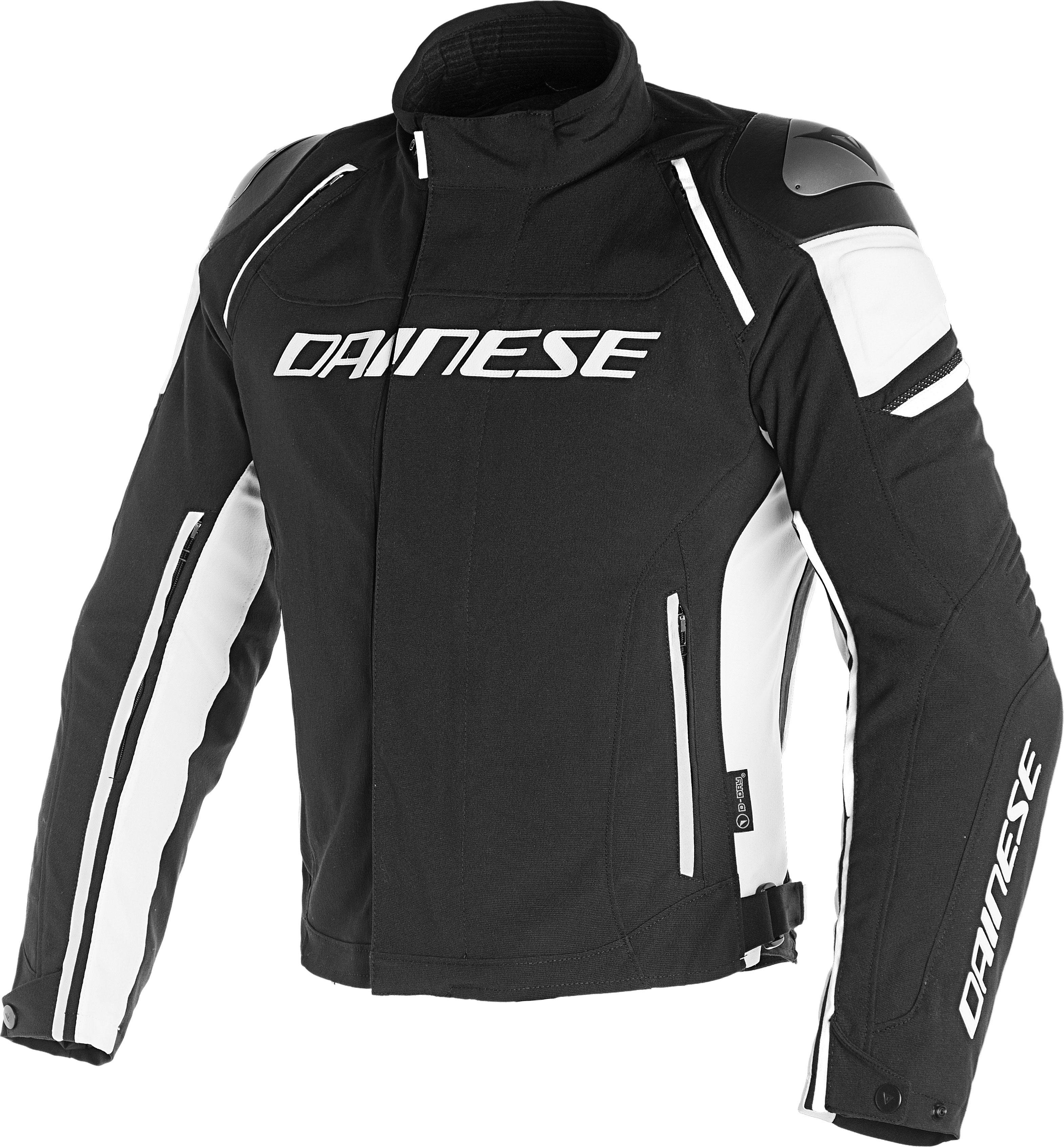 Dainese Allvädersjacka Racing 3 D-Dry® Svart/Svart/Vit