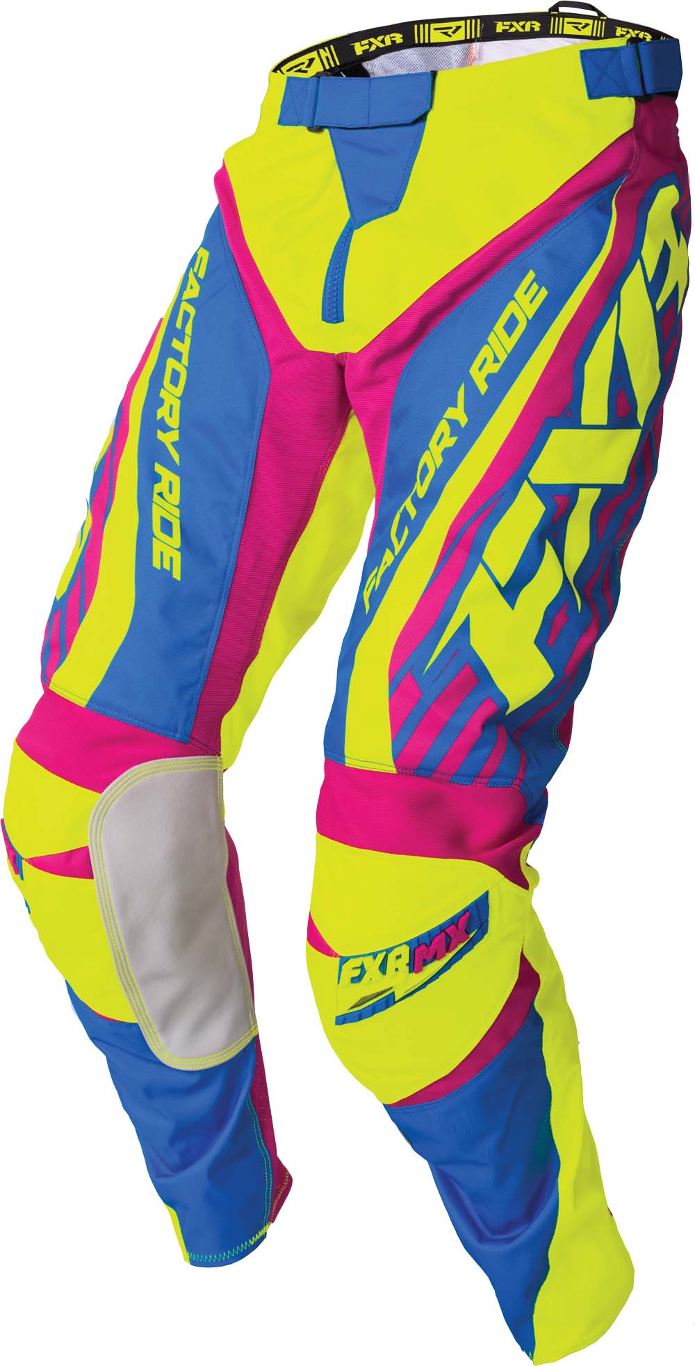 FXR Crossbyxa Clutch MX Blå/Rosa/Fluogul