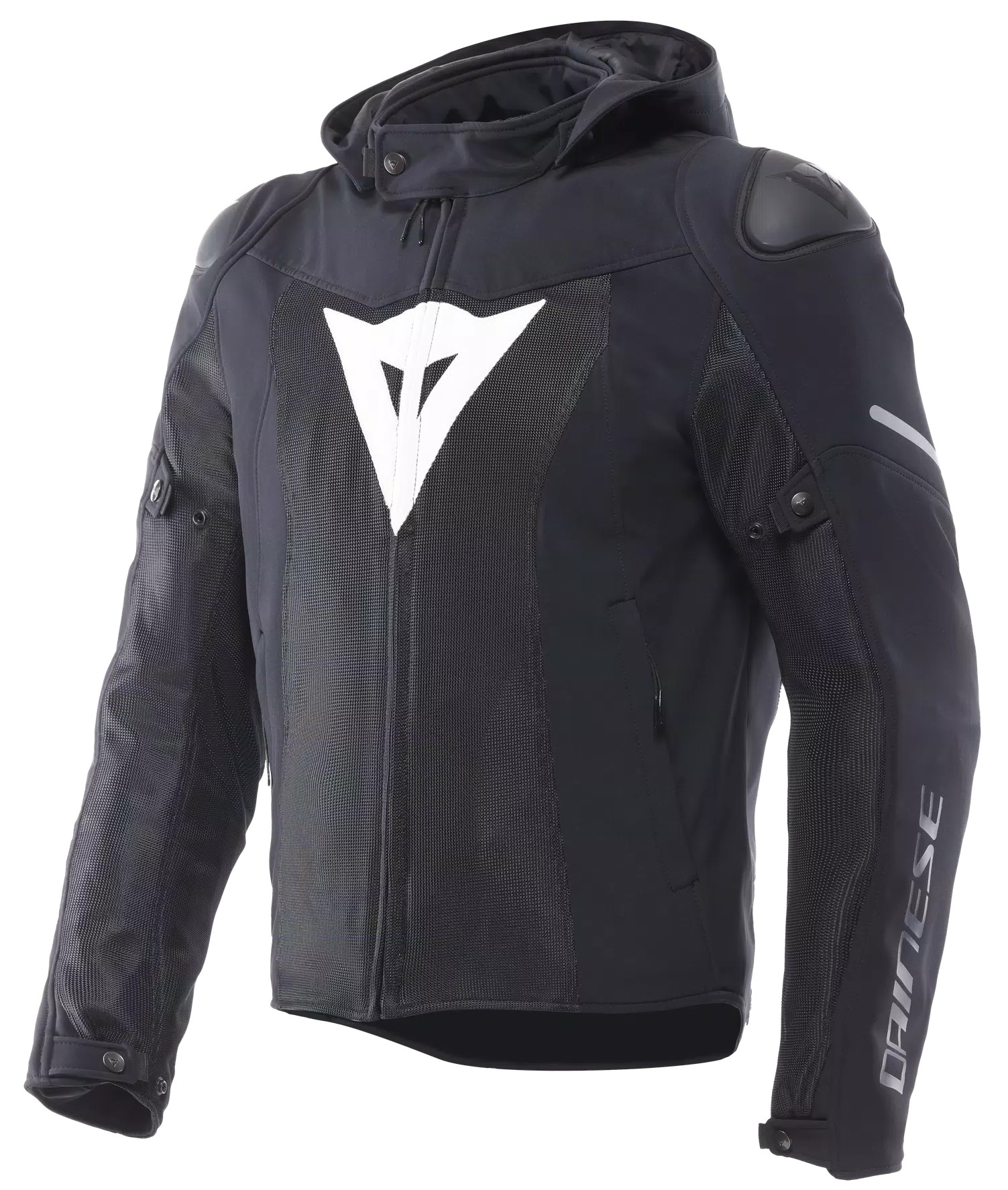 Dainese Textiljacka Super Sprint Air Tex Svart/Vit