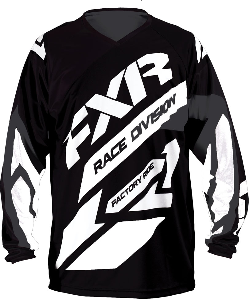FXR Crosströja Clutch MX Svart/Vit