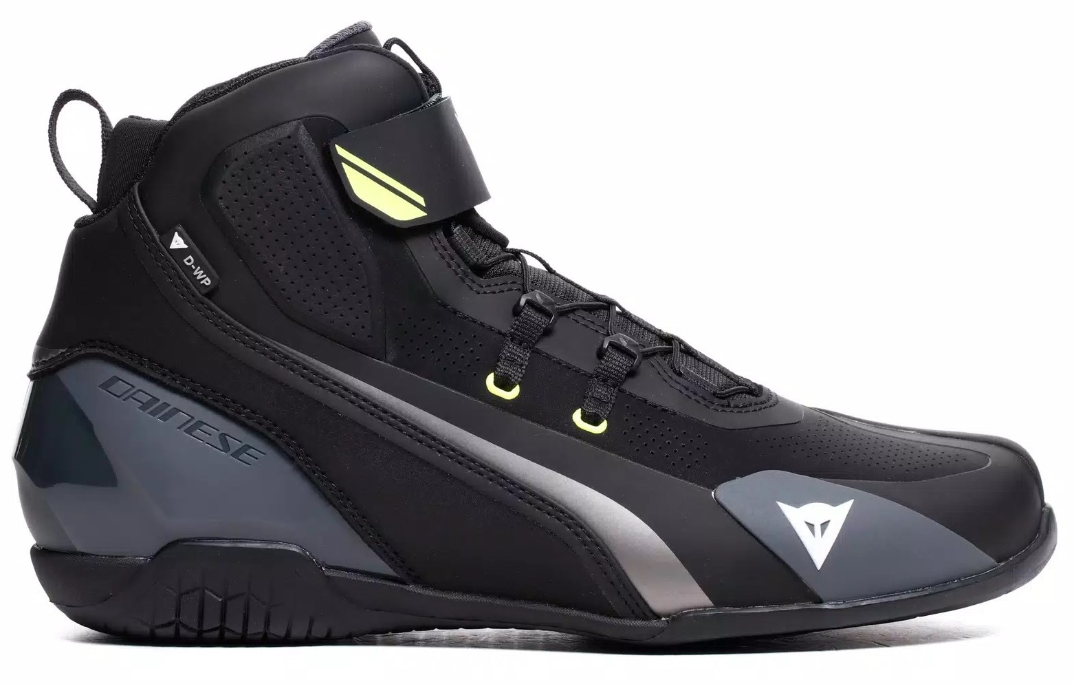 Dainese Sko Herian D-WP Svart/Vit/Fluogul bild 2