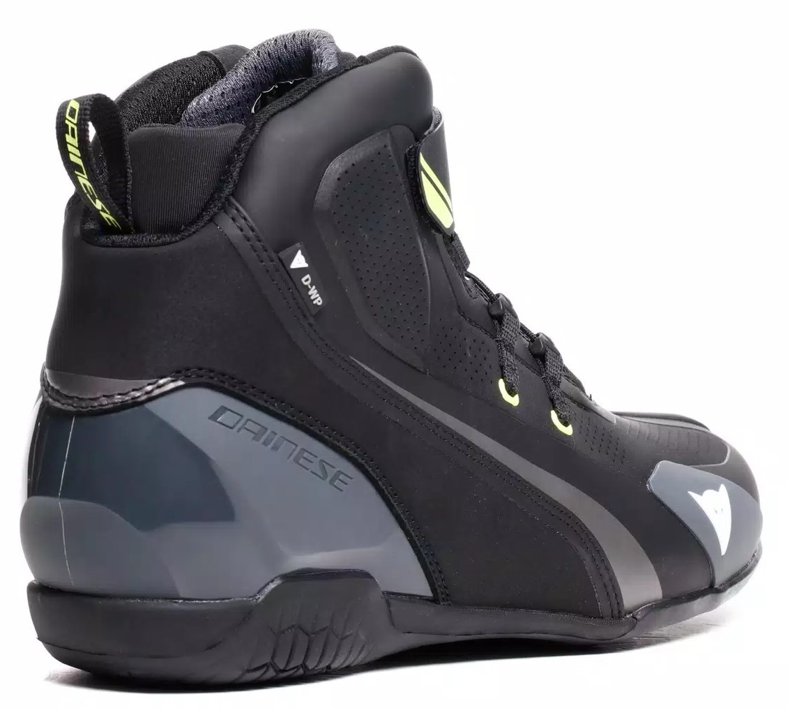 Dainese Sko Herian D-WP Svart/Vit/Fluogul bild 3
