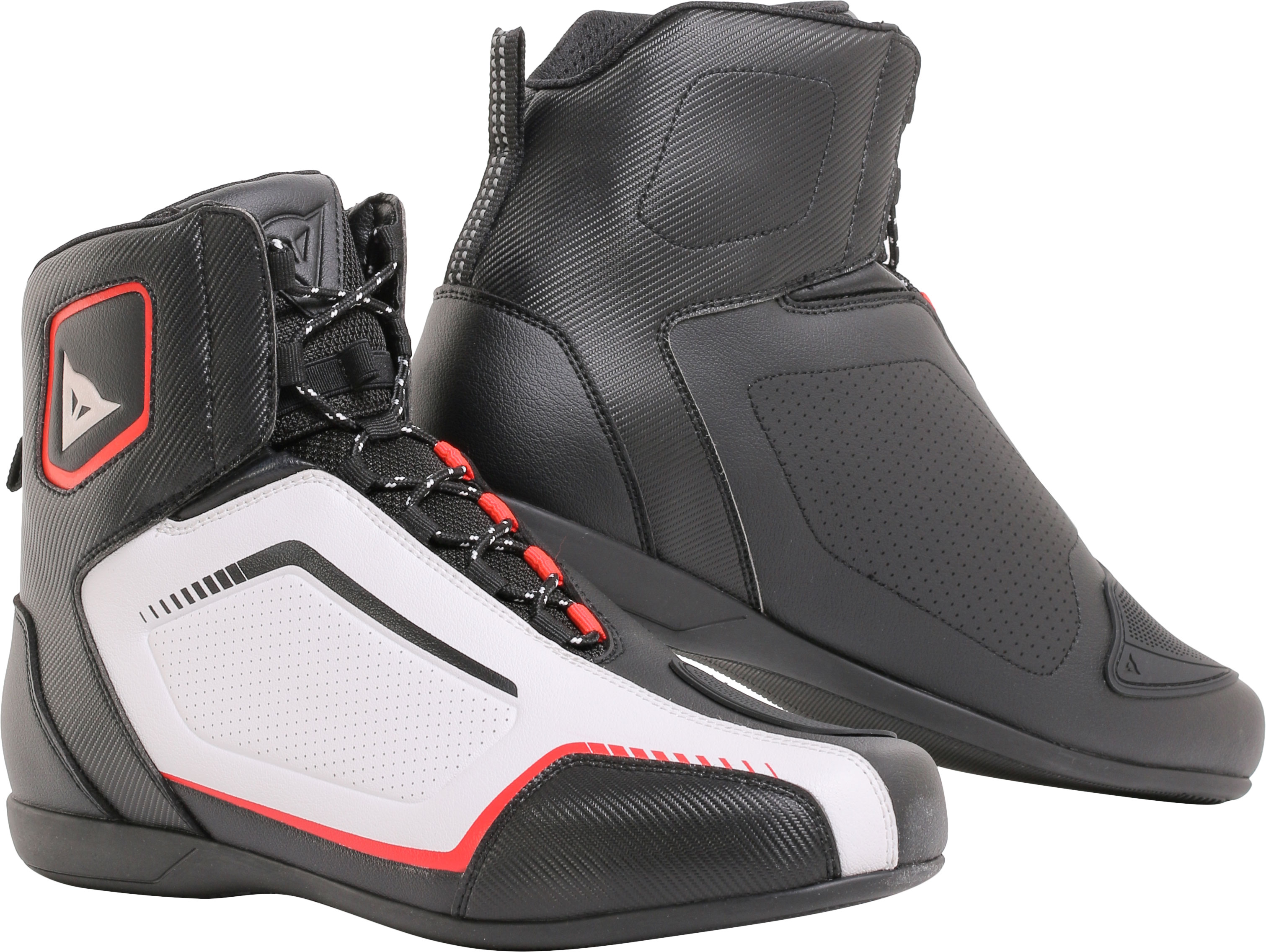 Dainese Sko Raptors Air Svart/Vit/Lavaröd