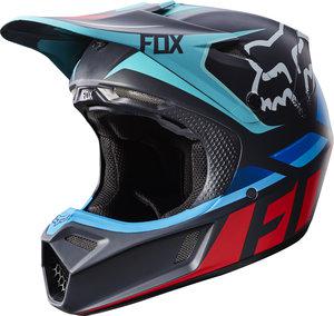 Fox Crosshjälm V3 Seca Grå/Röd