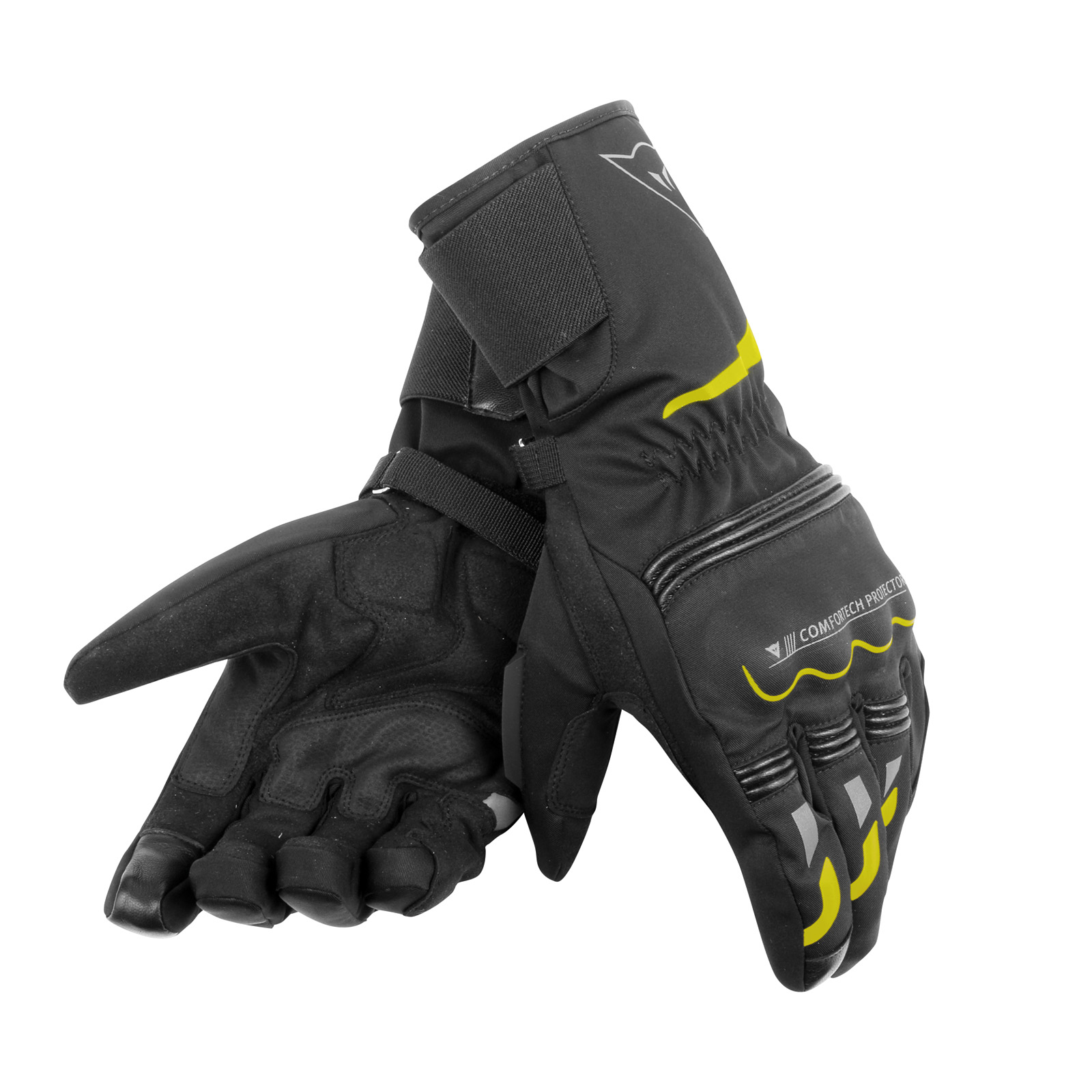 Dainese Handske Tempest D-Dry® Svart/Gul (Lång)