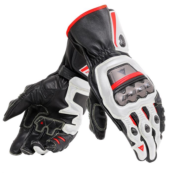 Dainese Skinnhandske Full Metal 6 Svart/Vit/Röd